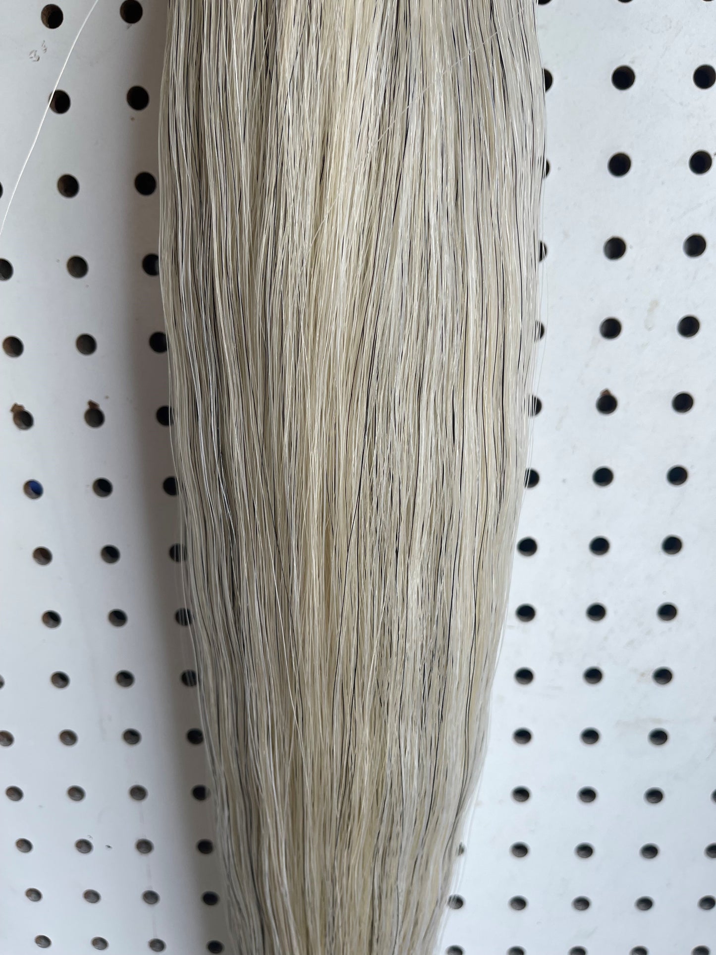 Extra Light Gray (w/ Cream White) Horse Tail Hair