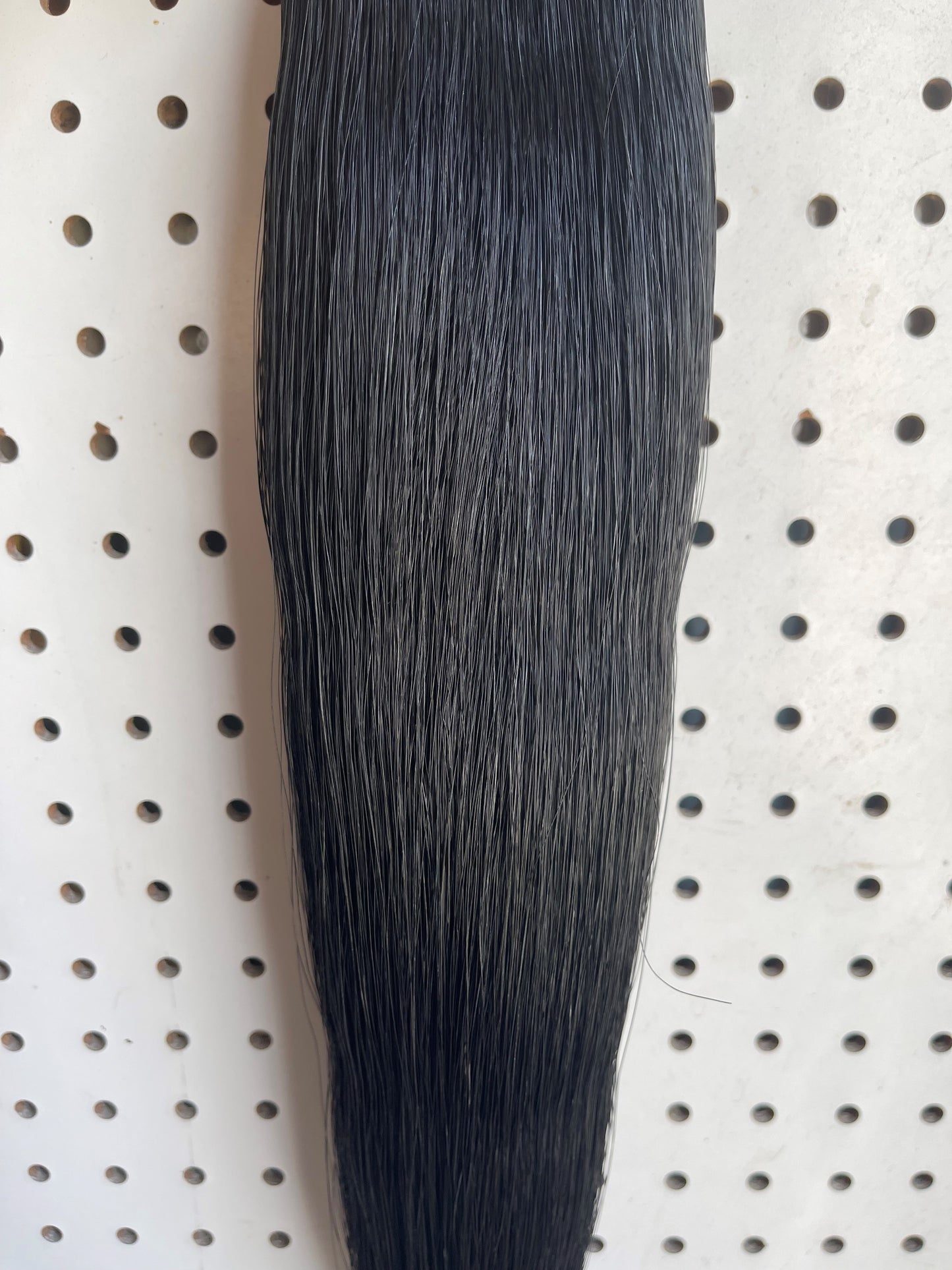 Jet Black Horse Tail Hair