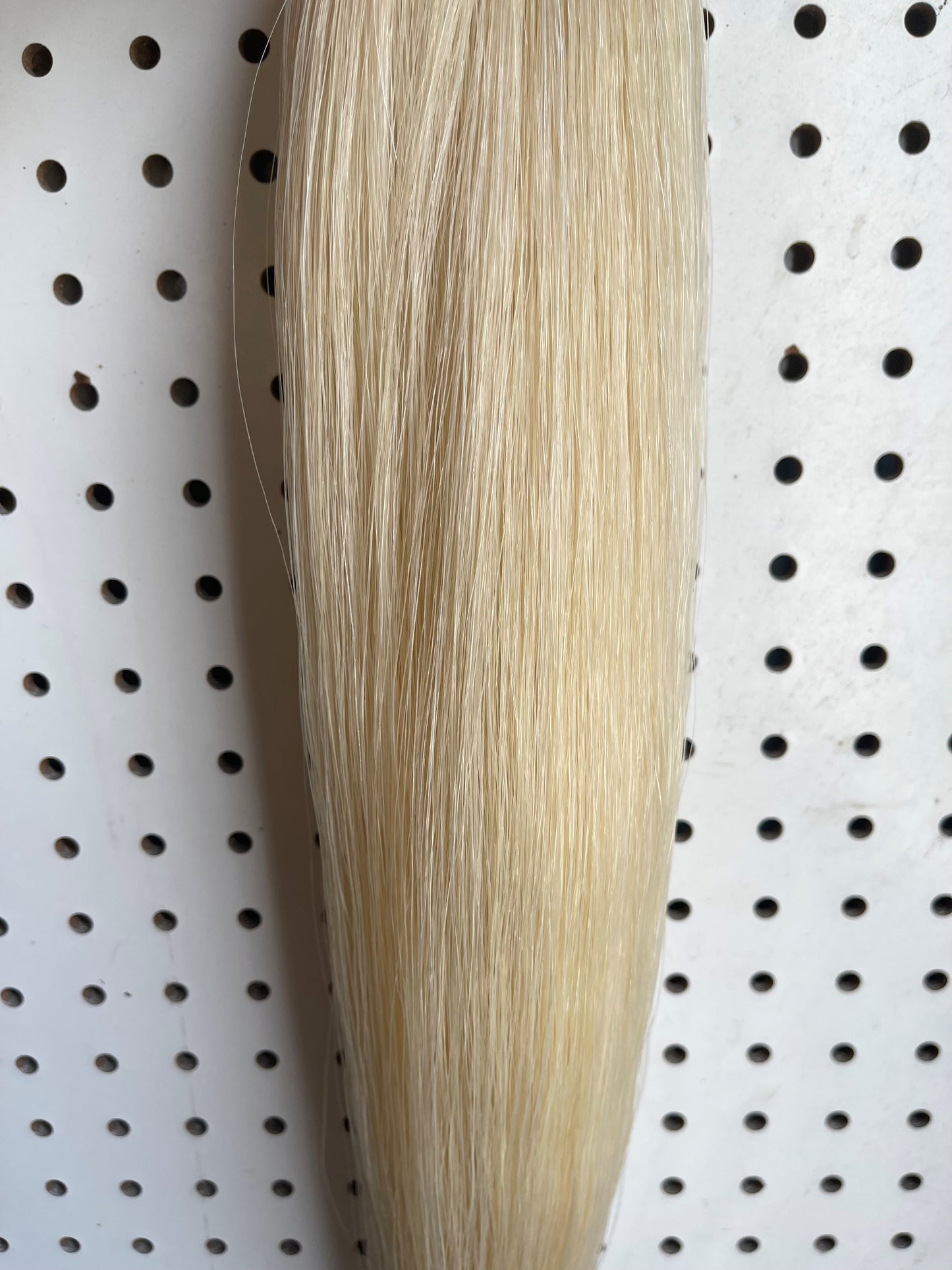 Cream White Horse Tail Hair