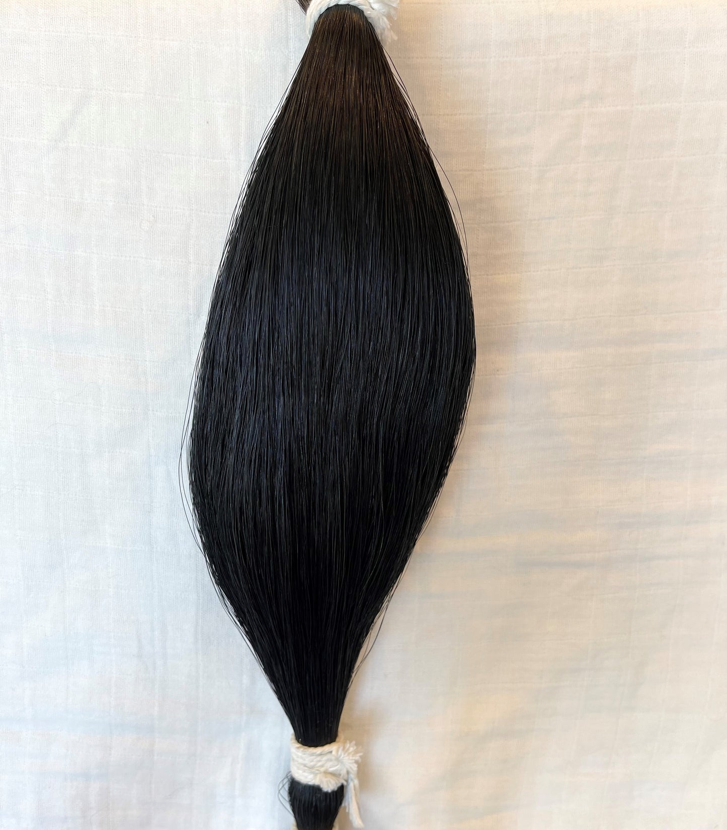 Jet Black Horse Tail Hair