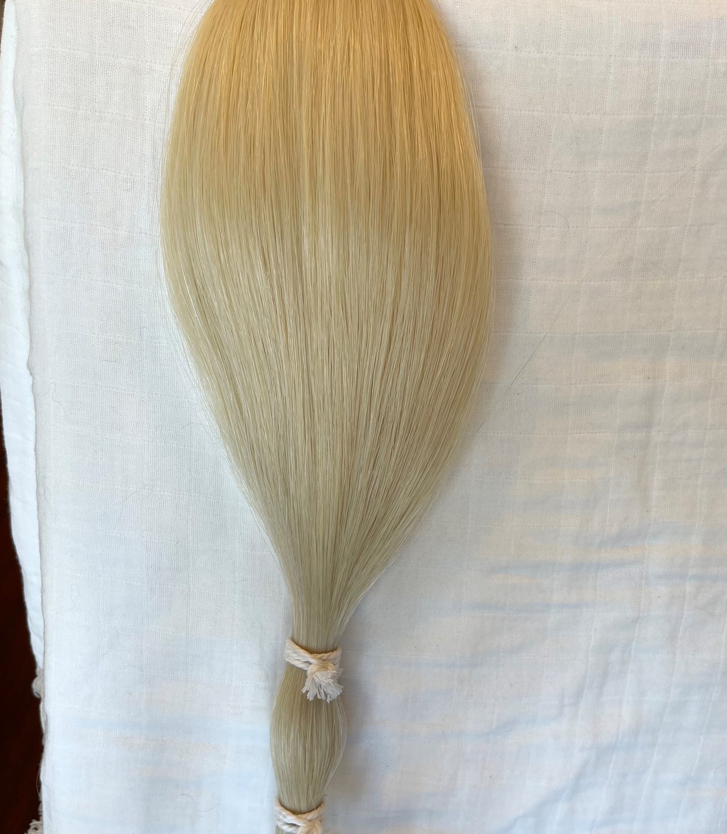 Cream White Horse Tail Hair