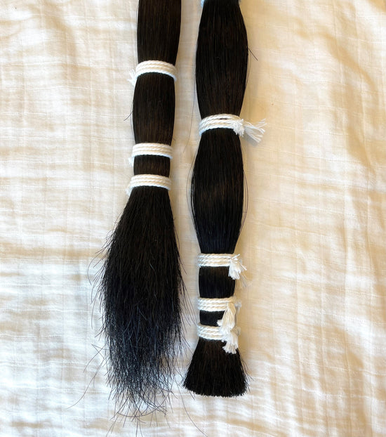 70cm Horse Hair Extensions Made by Real Horse Tail Hair - China