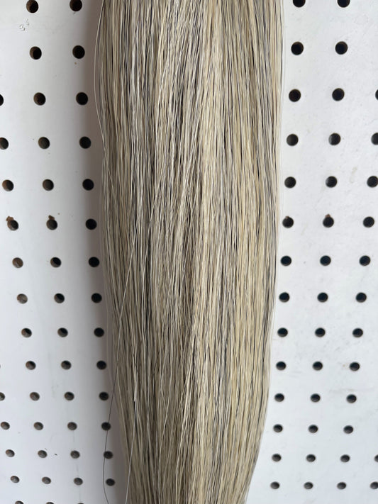 Extra Light Gray (w/ Golden White) Horse Tail Hair