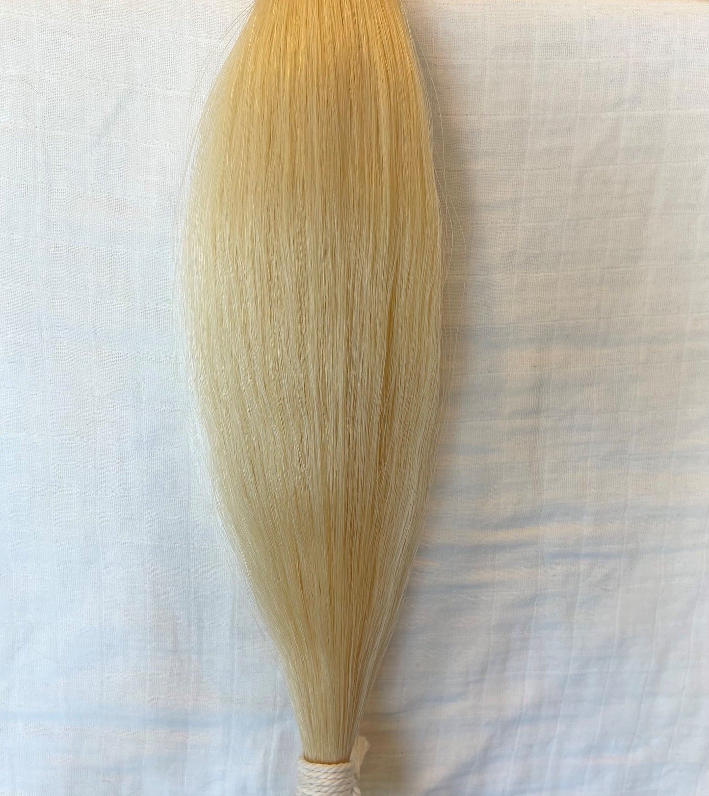 Golden White Horse Tail Hair